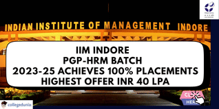 IIM Indore PGP-HRM Batch of 2023–25 Achieves 100% Placements; Highest offer INR 40 LPA